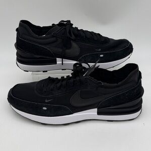 Nike Waffle One Black White 2022 Suede Nylon (DA7995-001) Men's Size 13